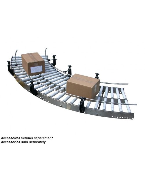 CONVOYEUR INOX ROULEAUX - TRINOX 30 COURBE