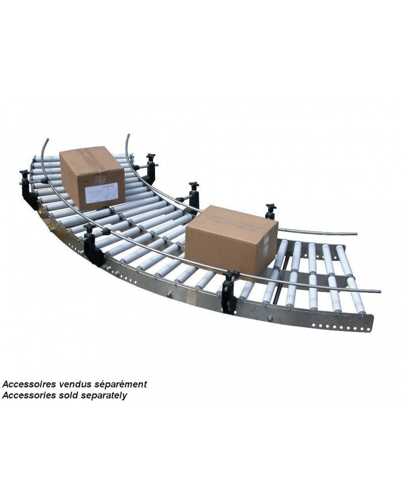CONVOYEUR INOX ROULEAUX - TRINOX 30 COURBE