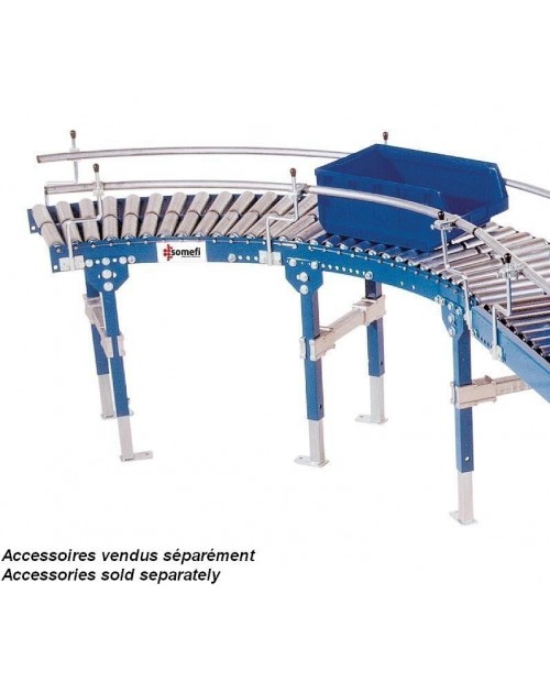 CONVOYEUR ROULEAUX ACIER - TRS 50 COURBE