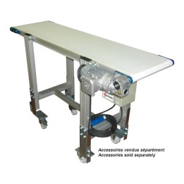 convoyeur aluminium a bande tba 30, tapis roulant