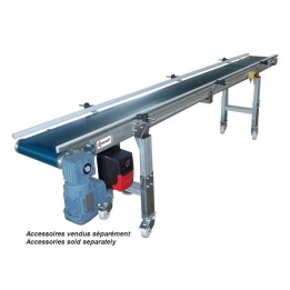 convoyeur aluminium a bande tba 80, tapis roulant